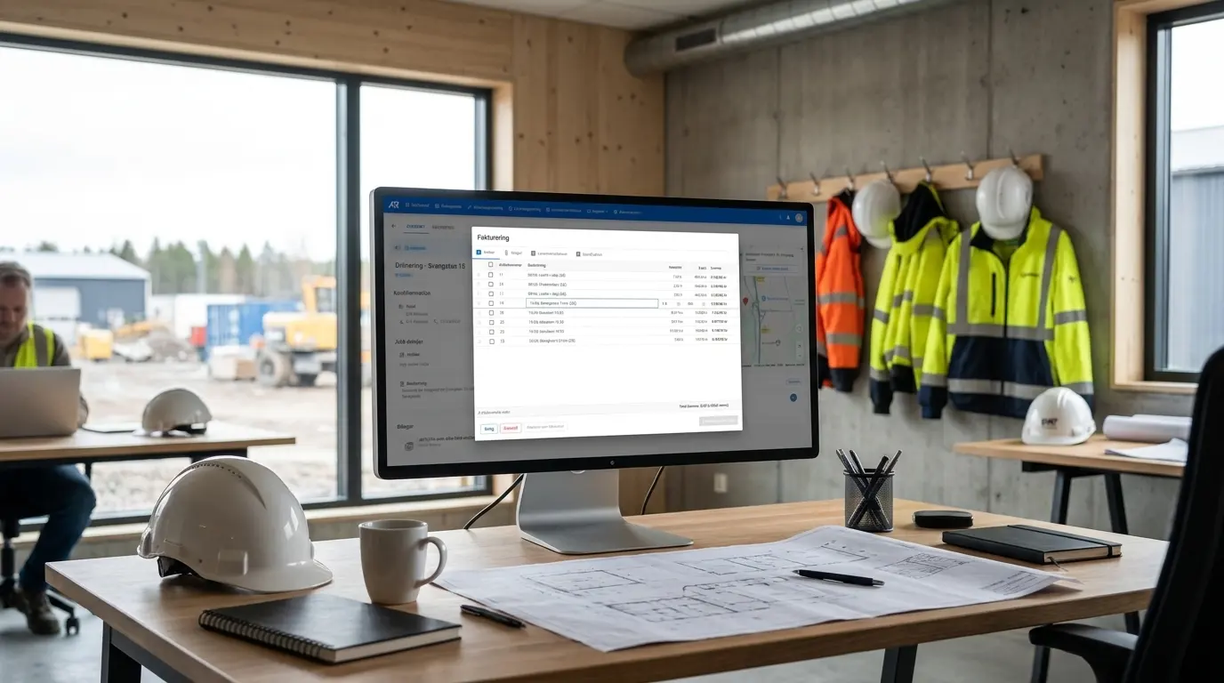 Från utfört arbete